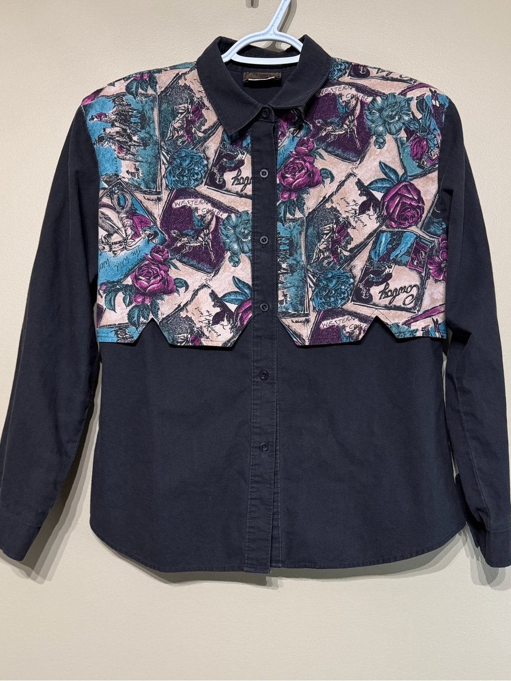 Vintage 80’s Roper 100% Cotton Western Button Up Shirt